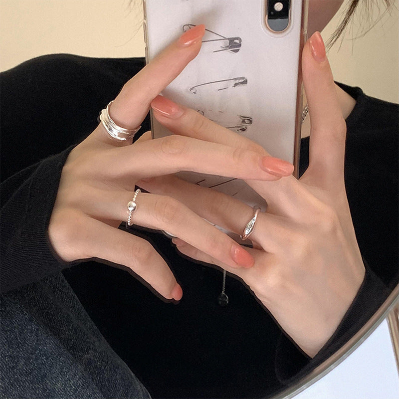 Damen Offener Ring mit inspirierendem Schriftzug Shop Nory