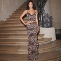 Damen Elegantes und figurbetontes Leopardenset