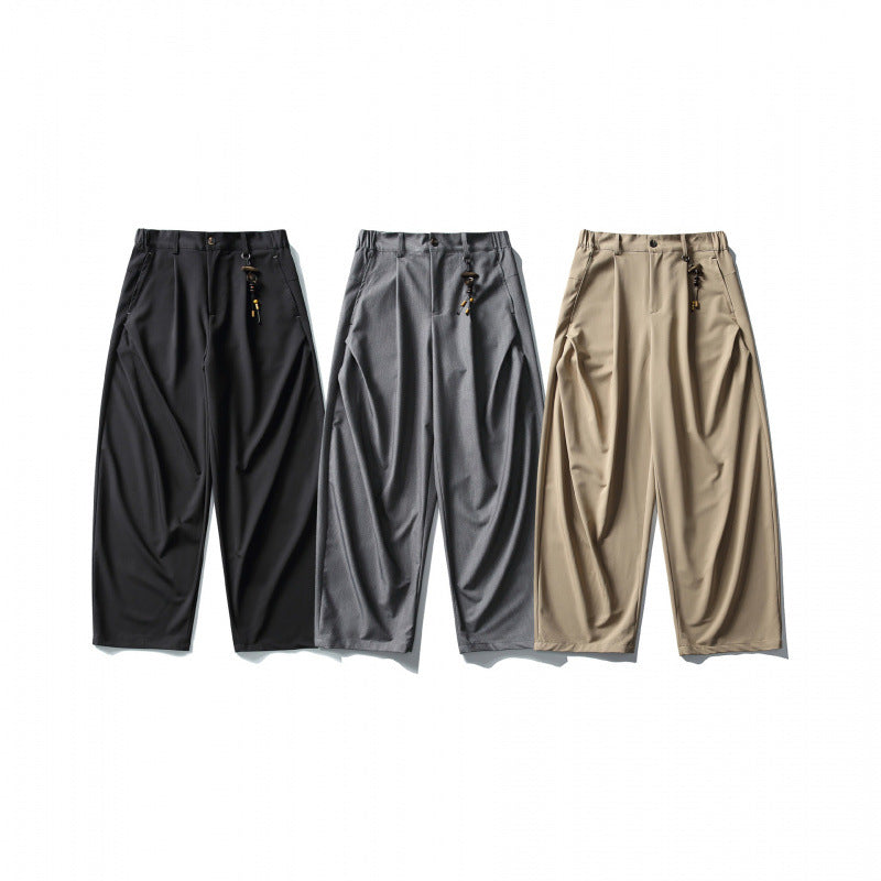 Herren Weite Bundfalten‑Hose im Culotte‑Stil mit tiefem Schritt Shop Nory