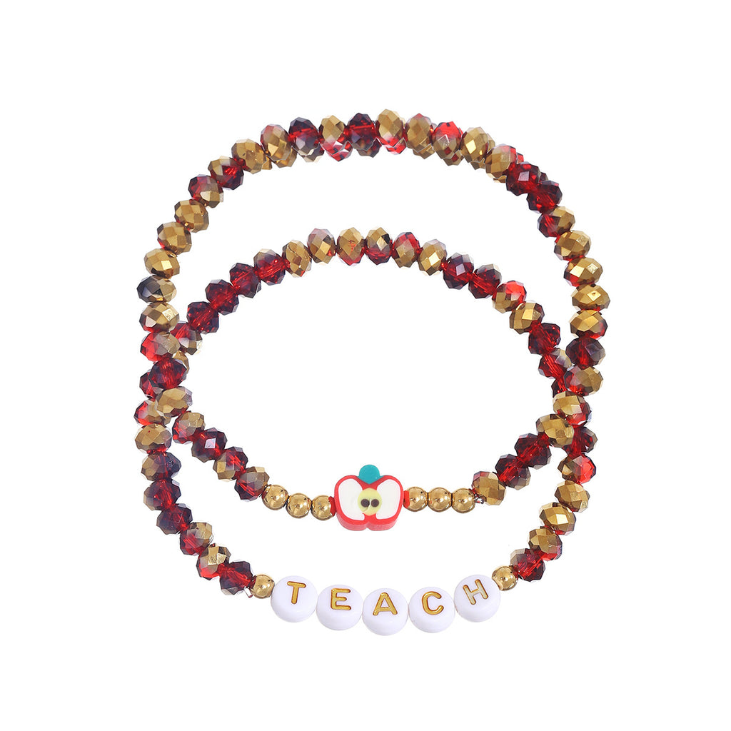 Damen Armband-Set mit liebevollen Lehrer-Motiven Shop Nory