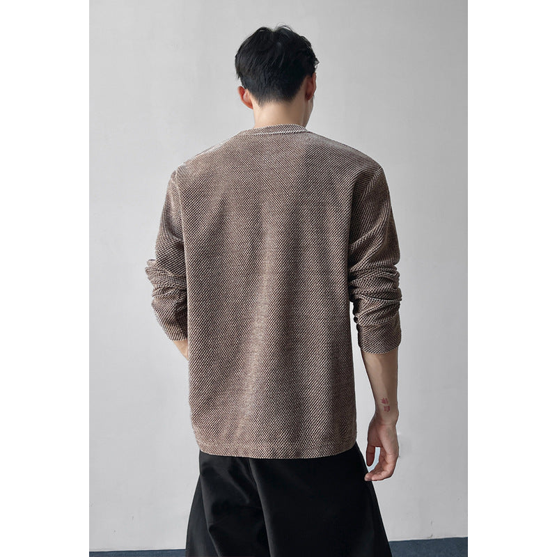 Herren Lässiger Langarm-Pullover Shop Nory