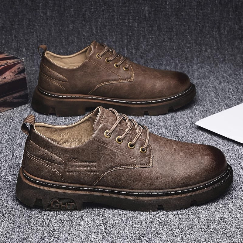 Herren Schnürschuhe aus hochwertigem Leder mit rutschfester Sohle