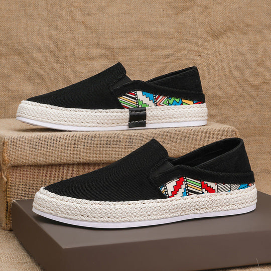 Damen Slip-On Schuhe aus strapazierfähigem Canvas