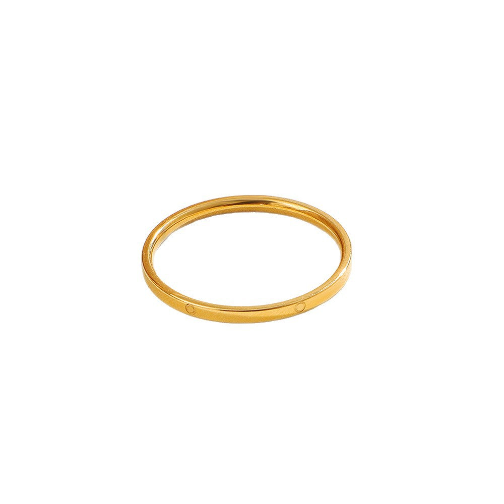Damen Eleganter Minimalistischer Goldring Shop Nory