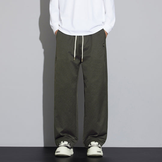 Herren Weite Relaxed‑Fit Stoffhose mit Tunnelzug & Bügelfalte Shop Nory