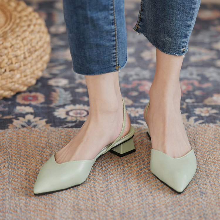 Damen Slingback-Pumps mit spitz zulaufendem Design Shopnory