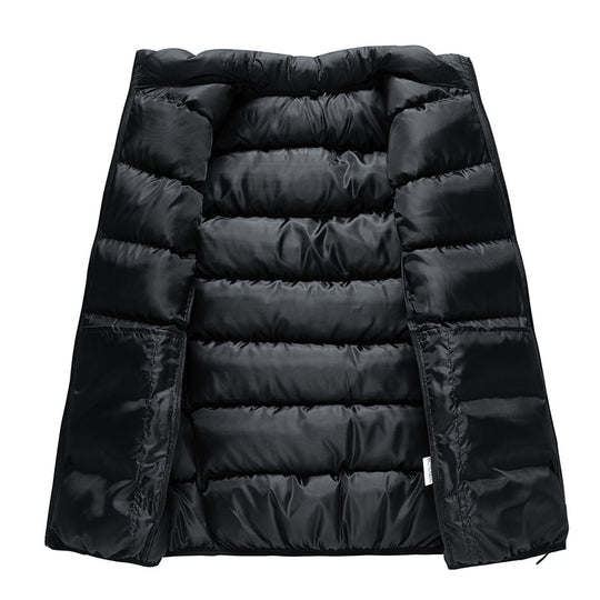 Herren Ärmellose Ultraleichte Stepp-Isolationsweste mit Hochkragen und seitlichen Reißverschlusstaschen Shop Nory