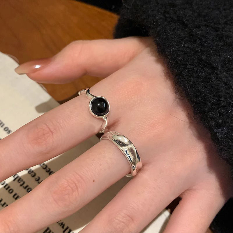 Damen offener Ring mit einzigartigem geschwungenem Design Shop Nory