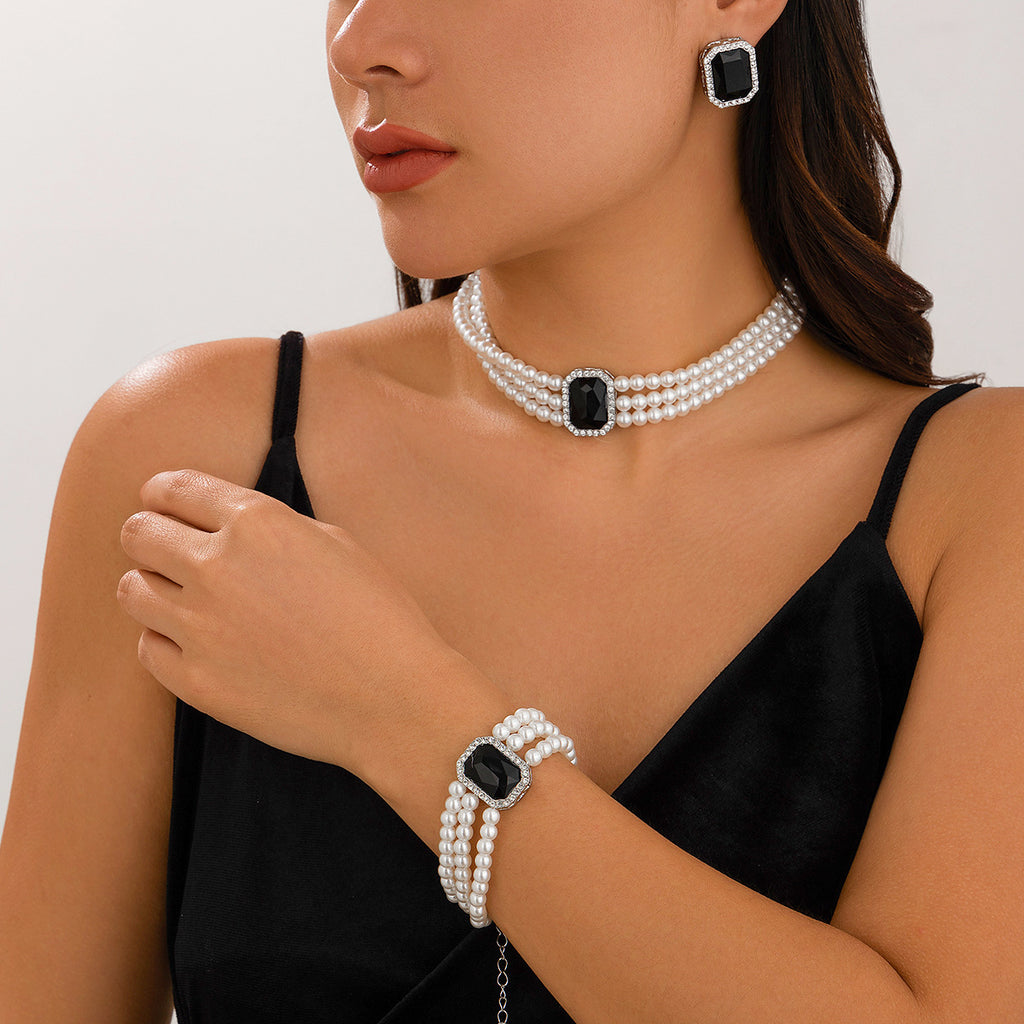Damen Schmuckset mit Perlen Shop Nory