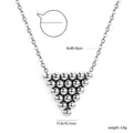 Damen elegante Halskette mit geometrischem Anhänger und verstellbarem Verschluss Shop Nory