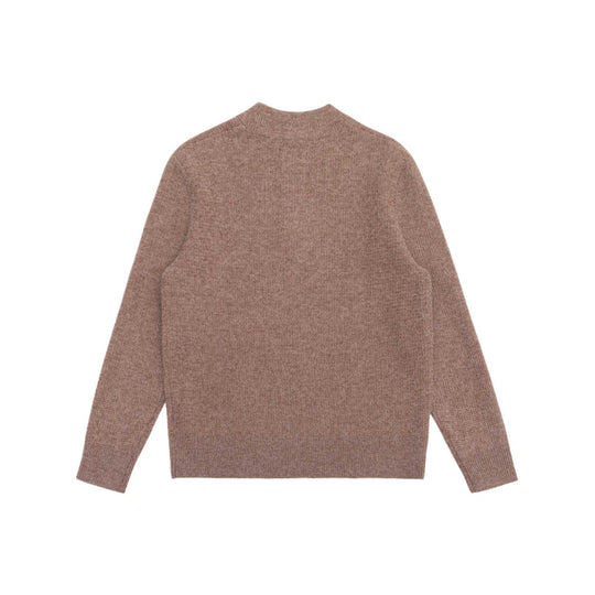 Unisex Feinstruktur-Halbzip-Pullover mit kurzem Reißverschluss und gerippten Bündchen Shop Nory