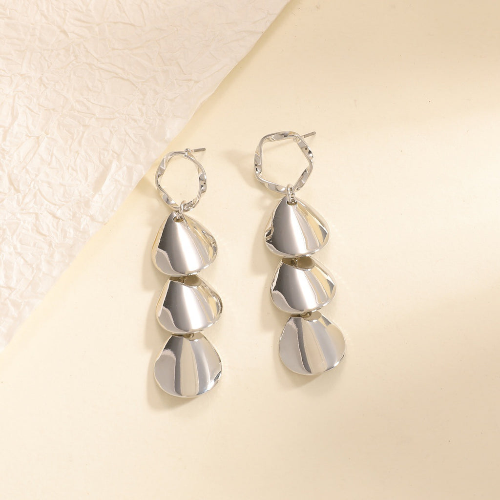 Damen Hängende Ohrringe mit elegantem Muscheldesign Shop Nory