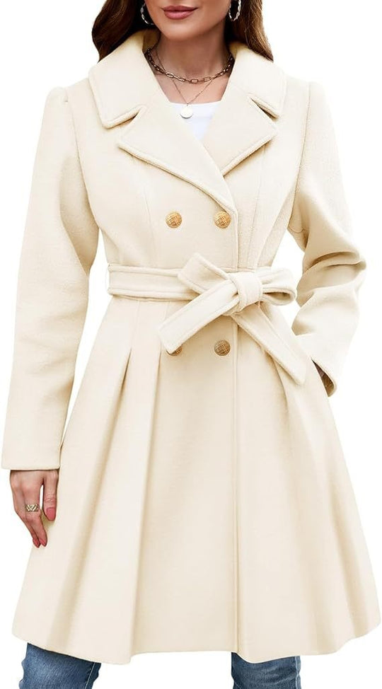 Damen Eleganter doppelreihiger Mantel