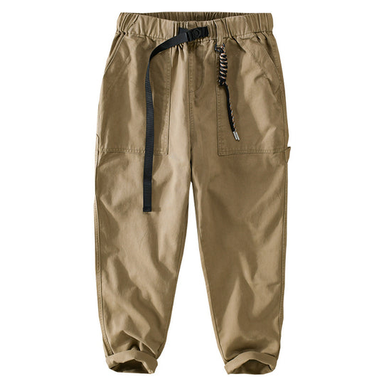 Herren Tapered-Cargohose im Utility-Stil mit gekrempeltem Saum und elastischem Bund Shop Nory