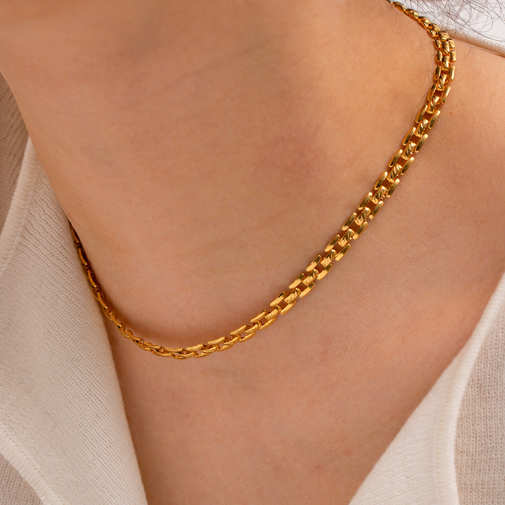 Damen Halskette mit verspieltem Gliederdesign Shop Nory