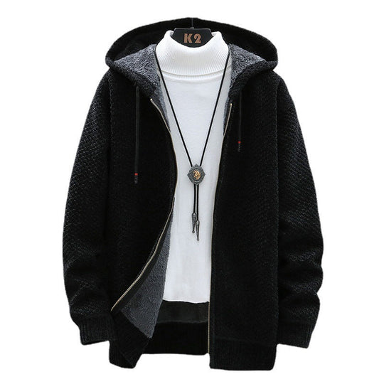 Damen gemütliche Kapuzenjacke mit weichem Innenfutter und innovativem Schnitt
