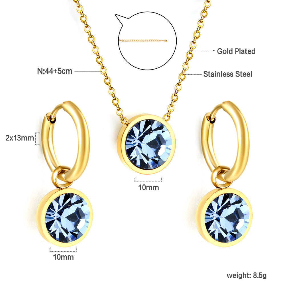 Damen Schmuckset mit Edelstahl Schmuckstücken und eleganten Perlenanhängern Shop Nory