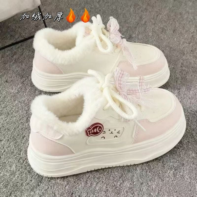 Damen Verspielte Sneakers mit einzigartiger Katzenapplikation