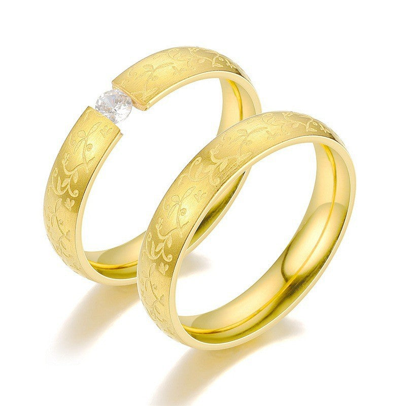 Herren Ring mit kunstvollem floralem Design und glänzender Edelstahloberfläche Shop Nory