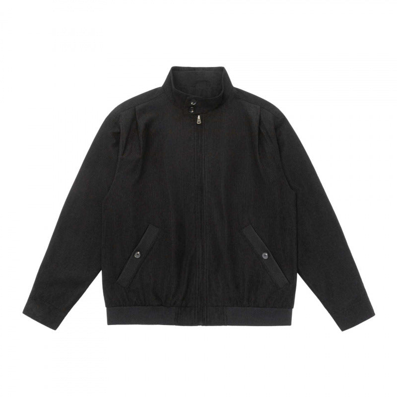 Herren Leichte Blousonjacke im Bomberstil mit Stehkragen und verdecktem Reißverschluss Shop Nory