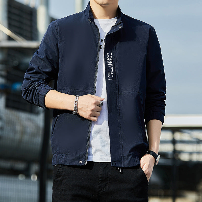 Herren Leichter Urbaner Tech-Blouson mit Nanobeschichtung, Stehkragen und verdeckten Reißverschlusstaschen Shop Nory