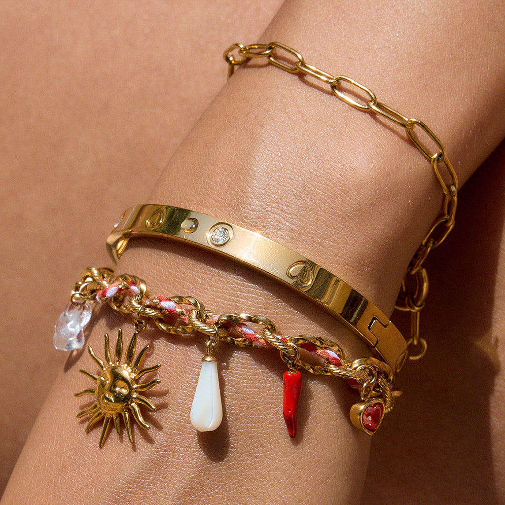 Damen Kette mit charmanten Anhängern und hypoallergener Edelstahlverarbeitung Shop Nory