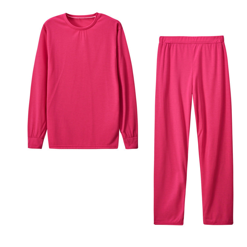 Damen Langarm Schlafanzug Set mit elastischen Hosen