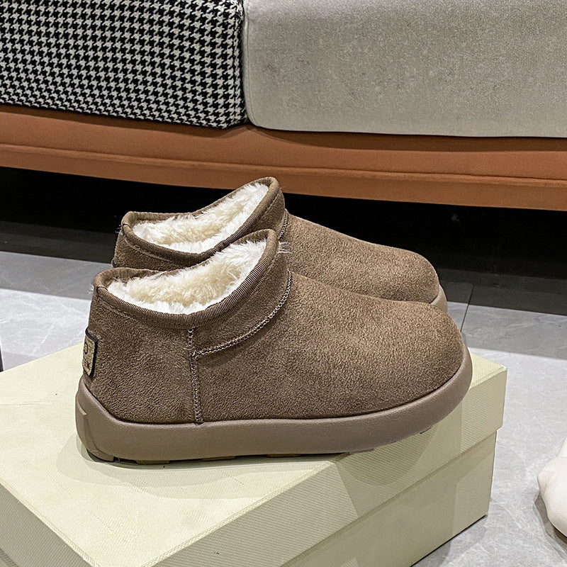 Damen Gefütterte Kurzstiefeletten mit Teddyfutter und rutschfester Profilsohle Shop Nory