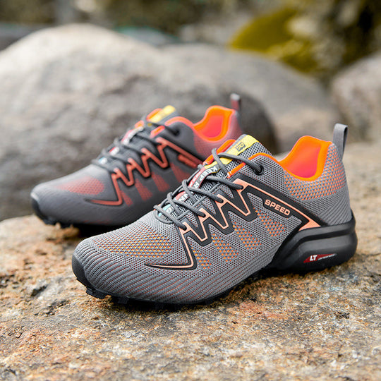 Damen Sportliche Trail-Laufschuhe mit atmungsaktiver Oberflächenstruktur und rutschfester Sohle
