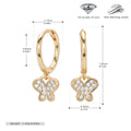 Damen Ohrhänger mit funkelndem Schmetterlingsdesign aus hochwertigem 925 Sterling Silber Shop Nory