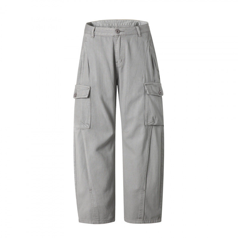 Herren Cargo-Hose im Utility-Stil mit Klappentaschen und geradem Bein Shop Nory