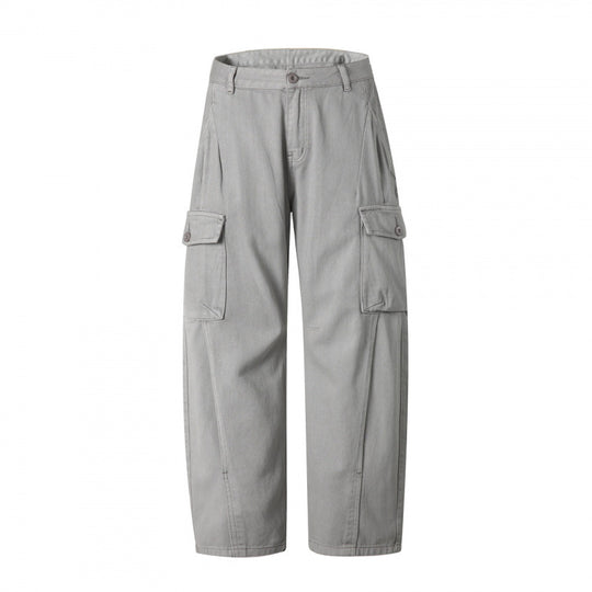 Herren Cargo-Hose im Utility-Stil mit Klappentaschen und geradem Bein Shop Nory