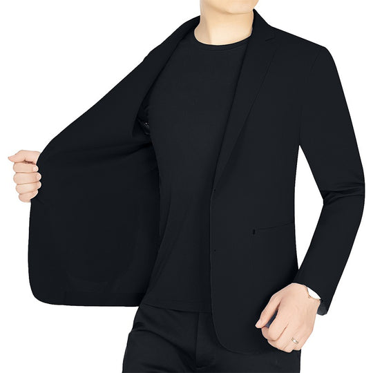 Herren Slim-Fit Jersey-Blazer ohne Innenfutter mit Stretchkomfort für Reise und Business Shop Nory