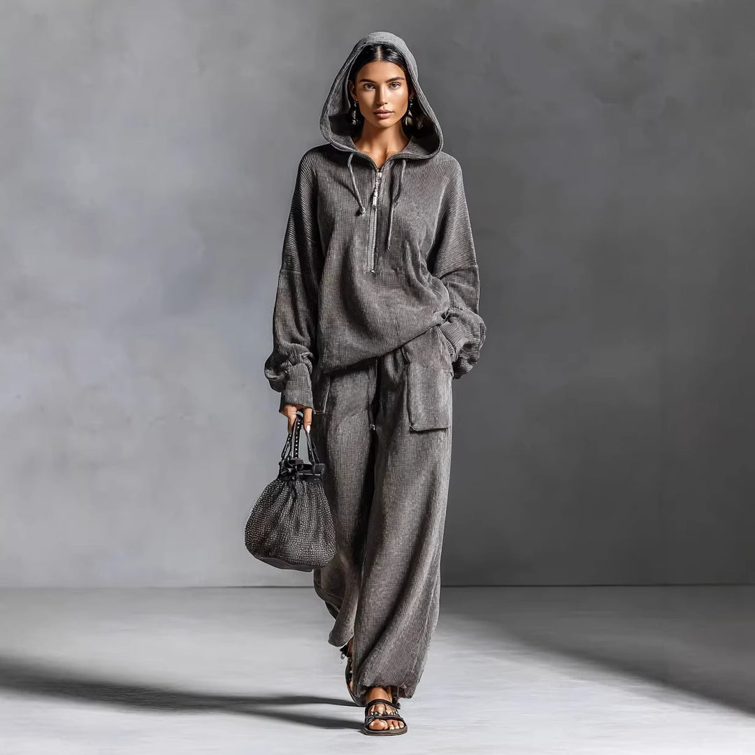 Damen Lässiger und bequemer Hoodie-Set