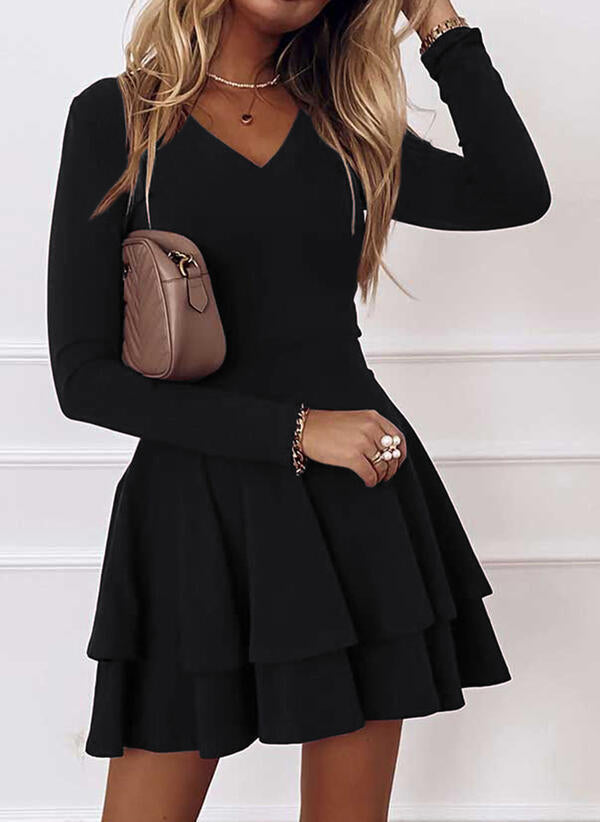 Damen Wickelkleid mit Rüschendetails und eleganter Passform ShopNory