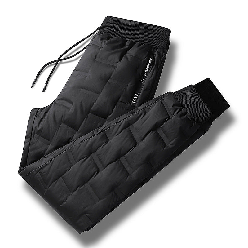 Herren Gepolsterte Thermohose mit Steppung, elastischem Bund und Reißverschlusstaschen Shop Nory