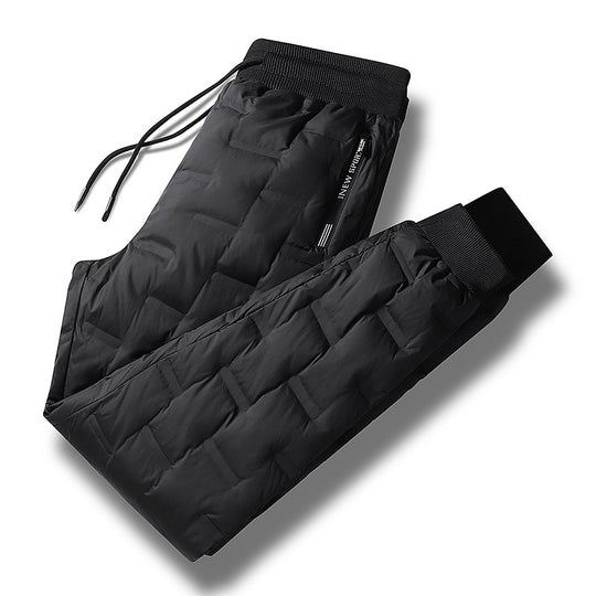 Herren Gepolsterte Thermohose mit Steppung, elastischem Bund und Reißverschlusstaschen Shop Nory