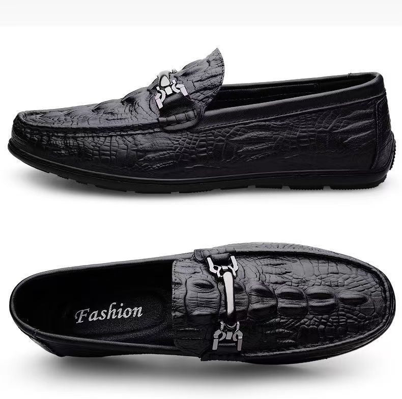 Herren Elegante Mokassins aus hochwertigem Leder mit modischem Detail
