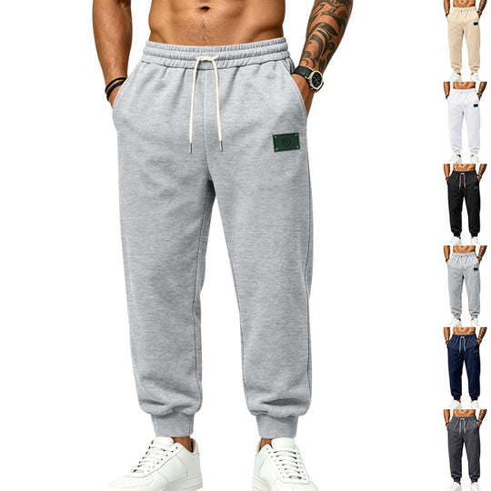 Herren Relax-Fit Jogginghose mit angerauter Innenseite, elastischem Bund und Kordelzug Shop Nory