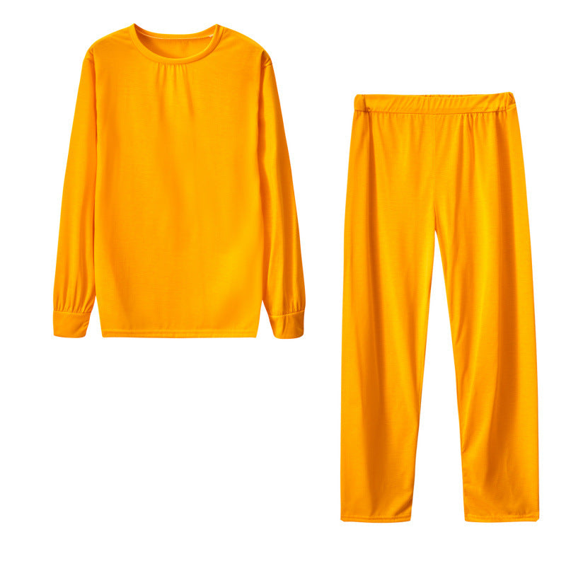 Damen Langarm Schlafanzug Set mit elastischen Hosen