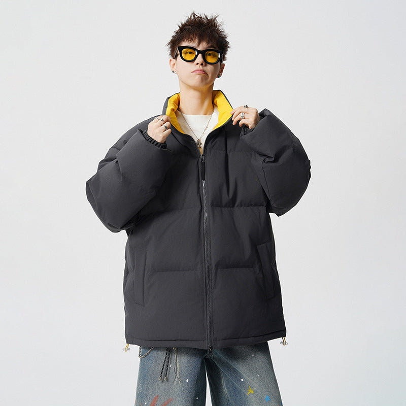 Herren Kurz geschnittene Oversize Steppjacke mit hohem Kragen Shop Nory