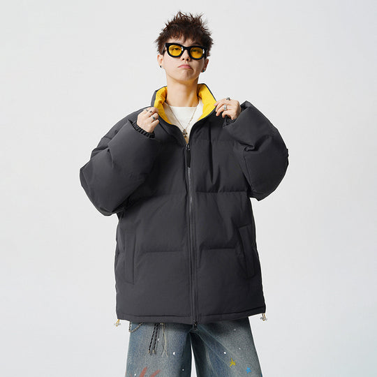 Herren Kurz geschnittene Oversize Steppjacke mit hohem Kragen Shop Nory