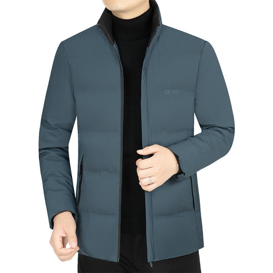 Herren Leicht wattierte Stehkragen-Funktionsjacke mit schlanker Silhouette Shop Nory
