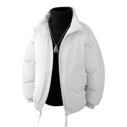 Herren Oversized Thermo‑Steppjacke mit hohem Kragen, Reißverschluss und Tunnelzug Shop Nory