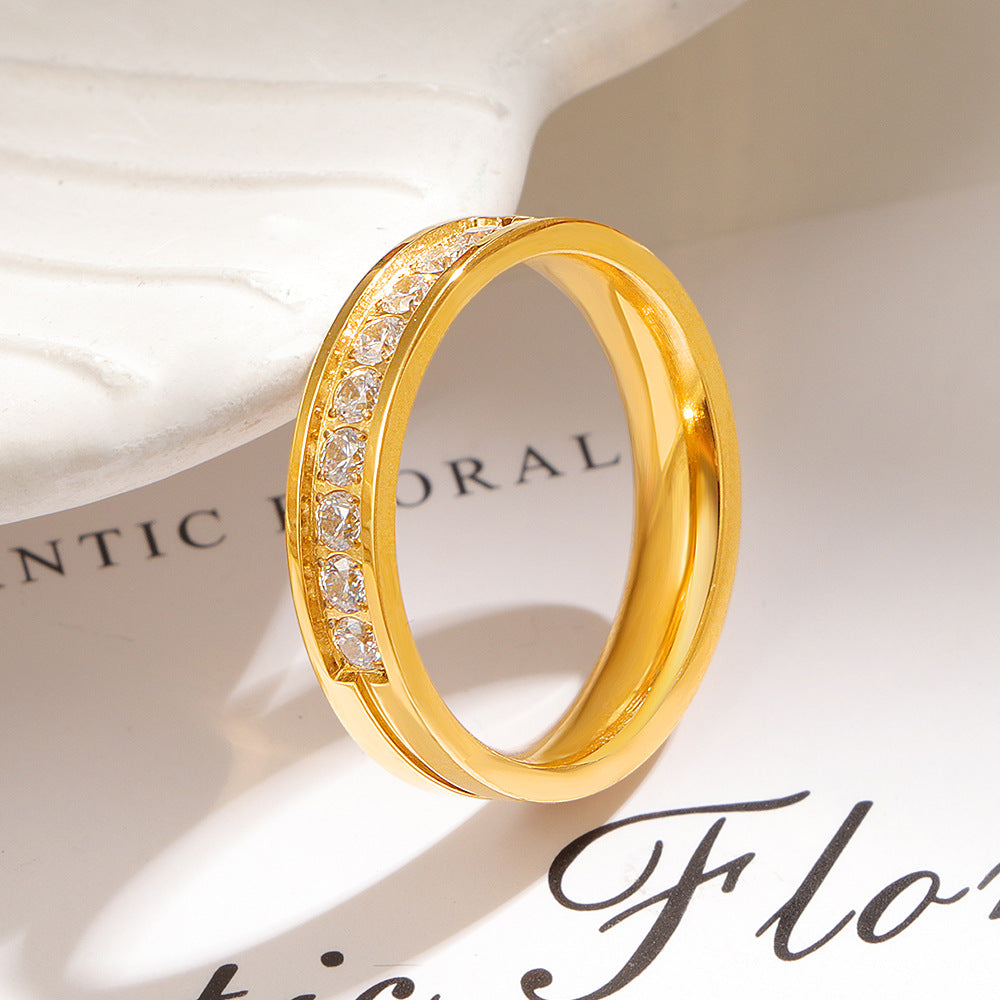 Damen Ring mit elegantem Zirkonia-Besatz Shop Nory