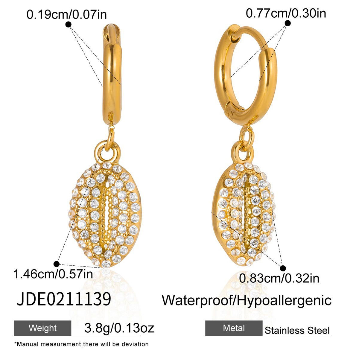 Damen Halskette mit charmantem Seepferdchen-Anhänger aus hypoallergenem Edelstahl Shop Nory