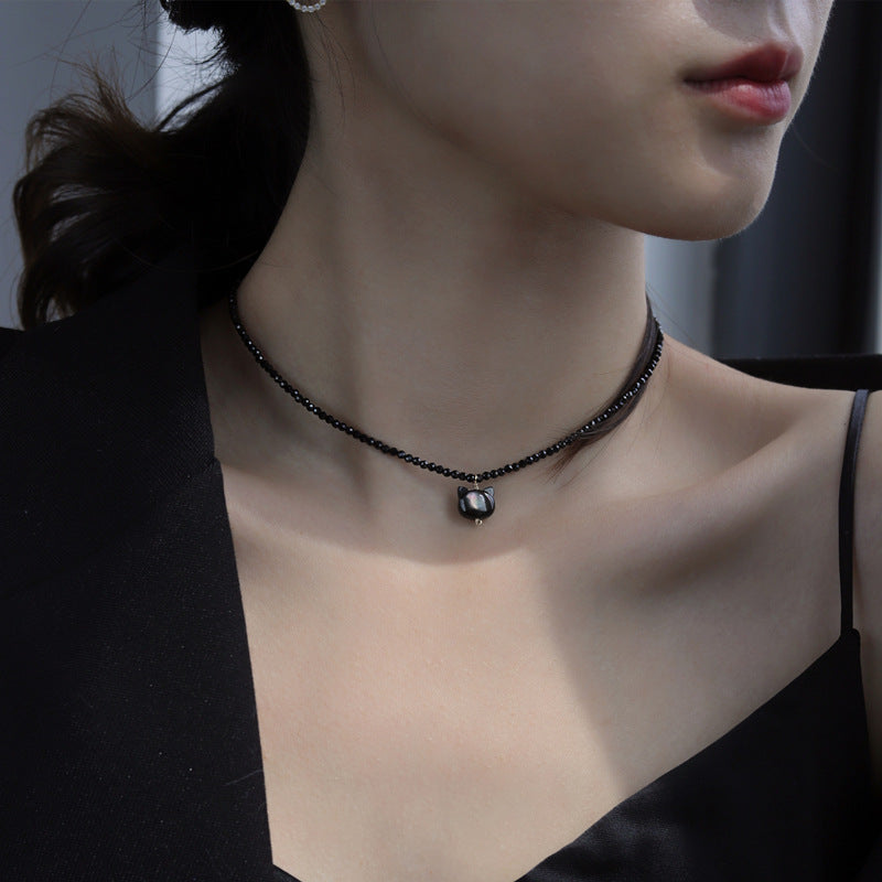 Damen Choker-Halskette mit eleganten Kristall-Akzenten Shop Nory