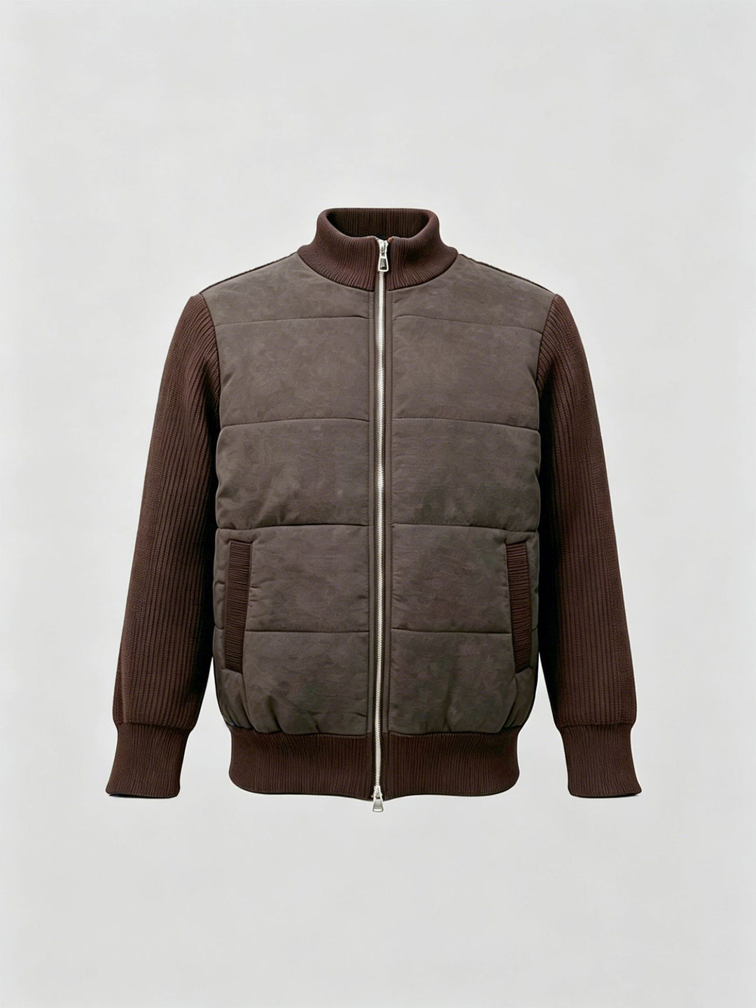 Herren Sportliche Steppjacke mit hochschließendem Kragen