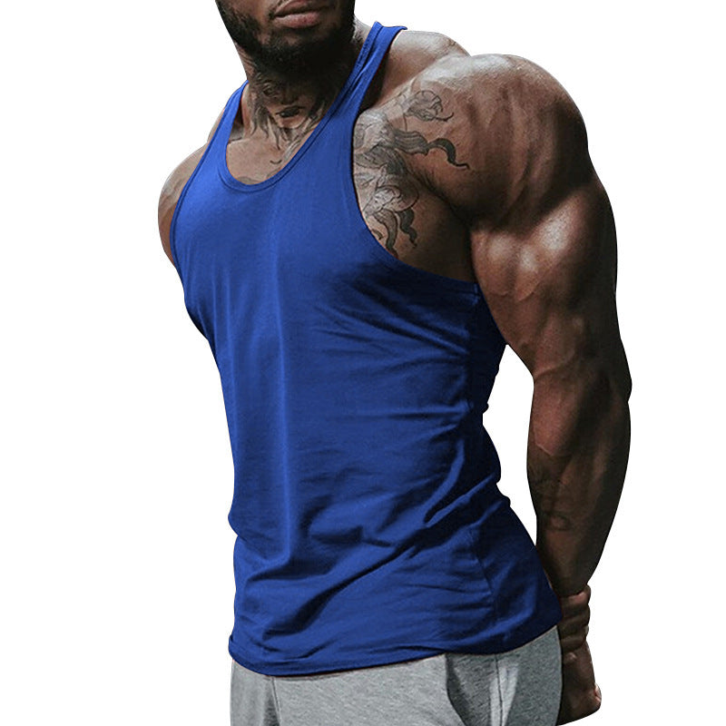 Herren atmungsaktives Fitness Tanktop mit Racerback-Design und körperbetontem Schnitt