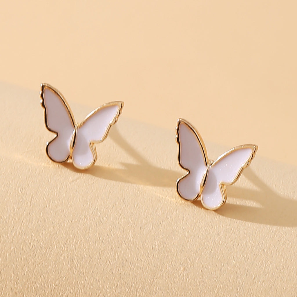 Damen Schmuckset mit verspielten Schmetterlingsanhängern und Ohrsteckern Shop Nory